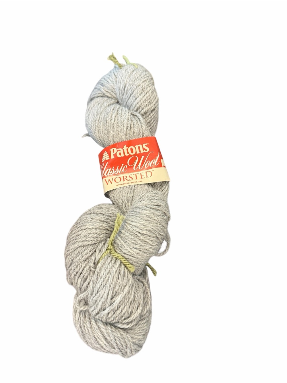 Patons Classic Wool Worsted Yarn Grey 100% Pure New Wool 3.5 Oz 210 Yards